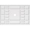 Ekena Millwork Beaux Architectural Grade PVC Ceiling Medallion, 40"W x 26 5/8"H x 3"ID x 14"C x 1"P, One-Piece CMP40X26BX-03000 - alternate 1
